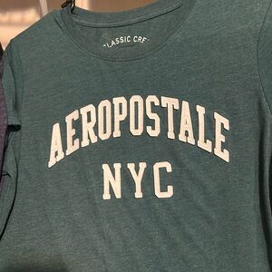 Aeropostale Green Graphic Tee